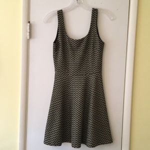 Black and gold sleeveless AQUA dress